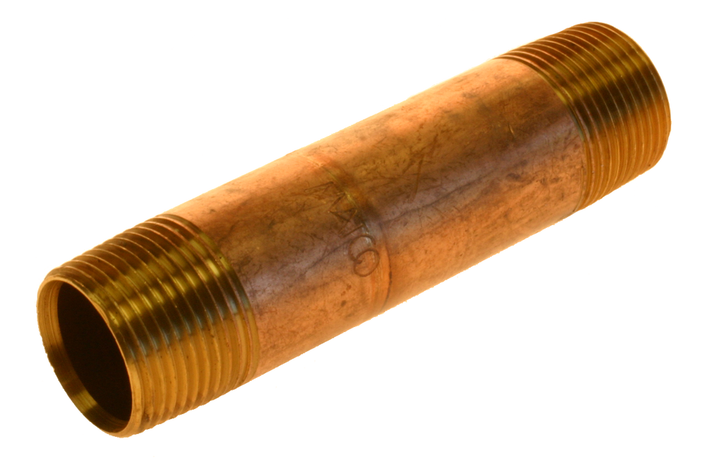 Brass nipple 1 1/4 x 2