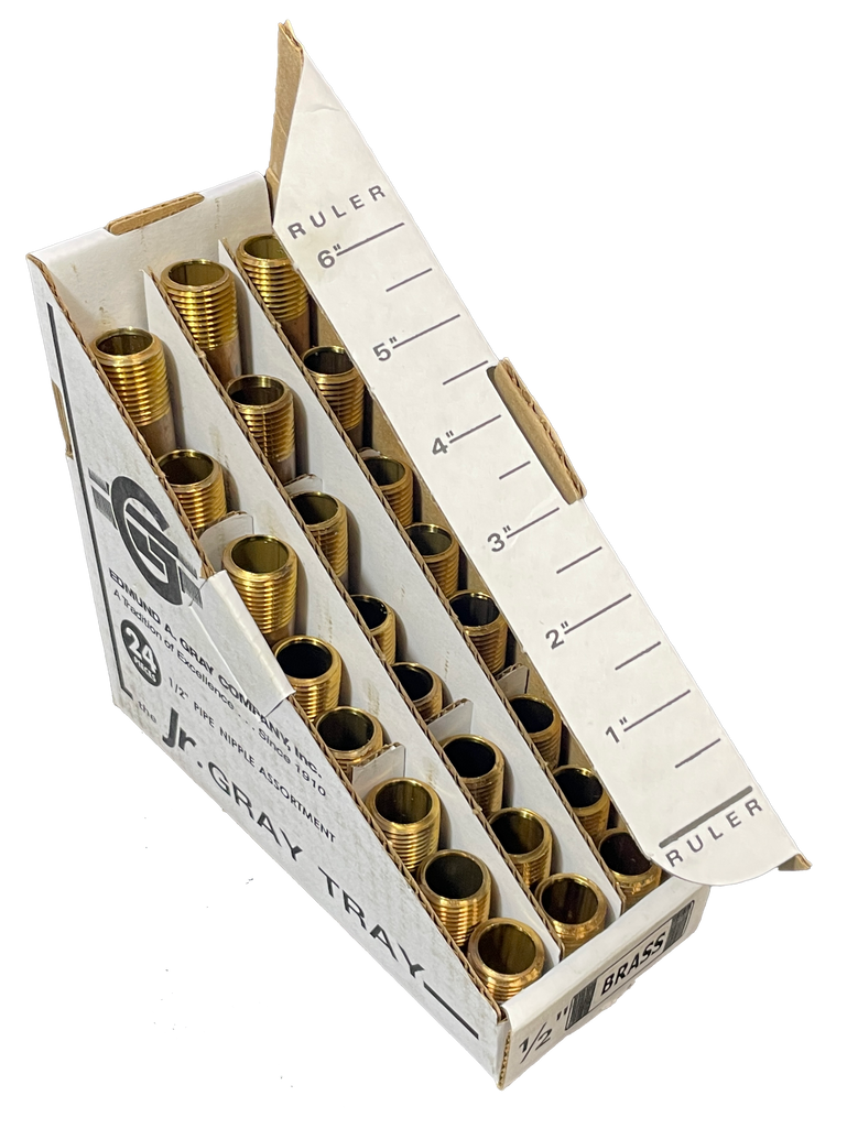 Brass JUNIOR nipple 3/4 assortment (24 pcs)