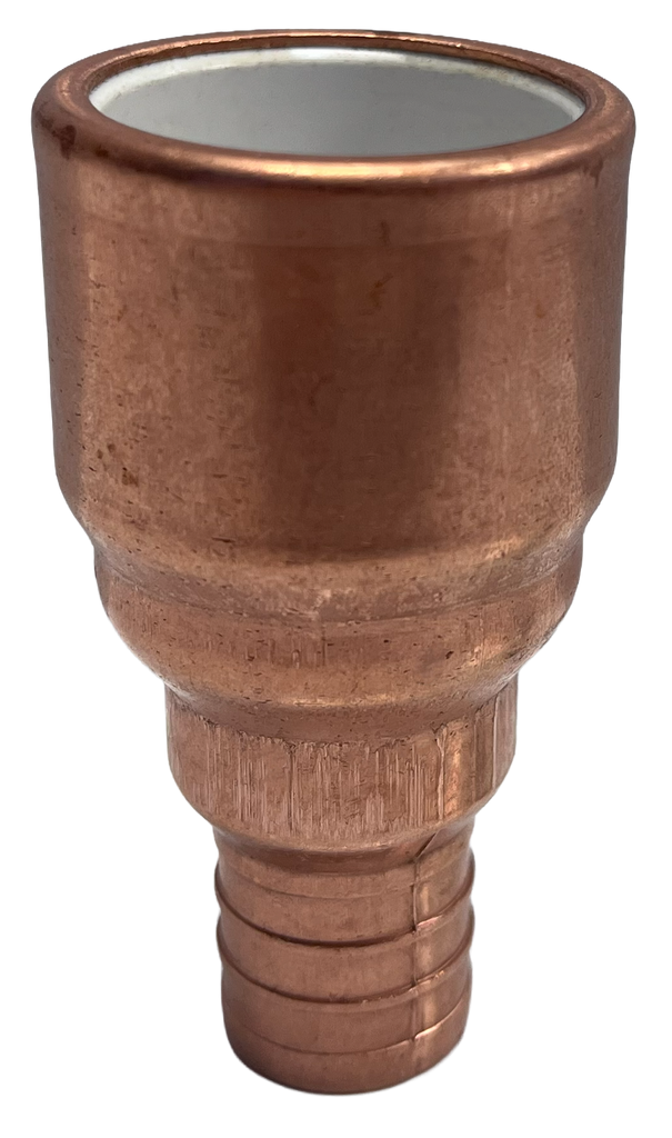 Crimp straight adapter PVC x PEX, 3/4