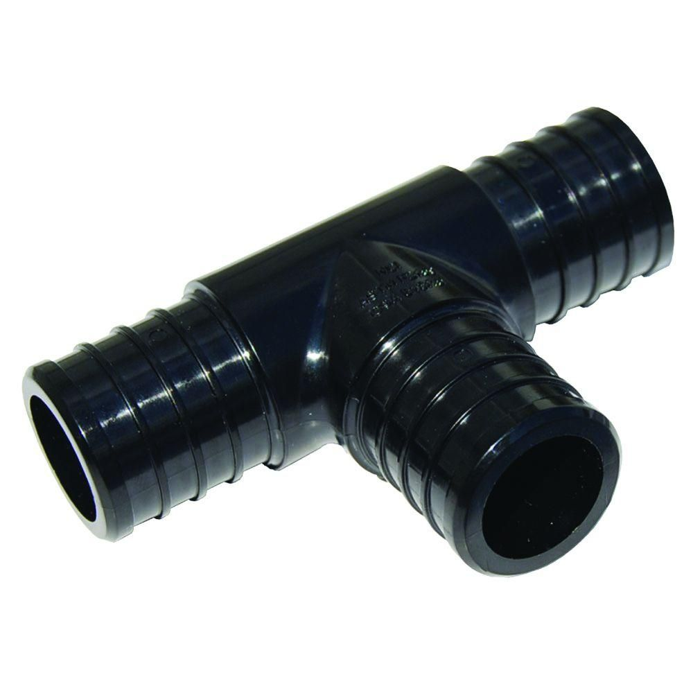 Qestpex plastic tee, 3/4 barb