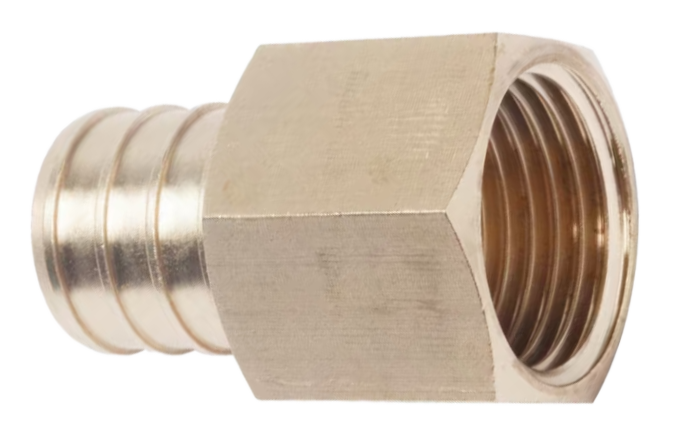 Qestpex brass FIP adapter, 1/2 barb x 3/4 fip
