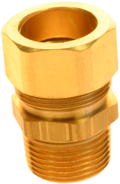 Compression x mip adapter 3/8 x 3/8 Chrome