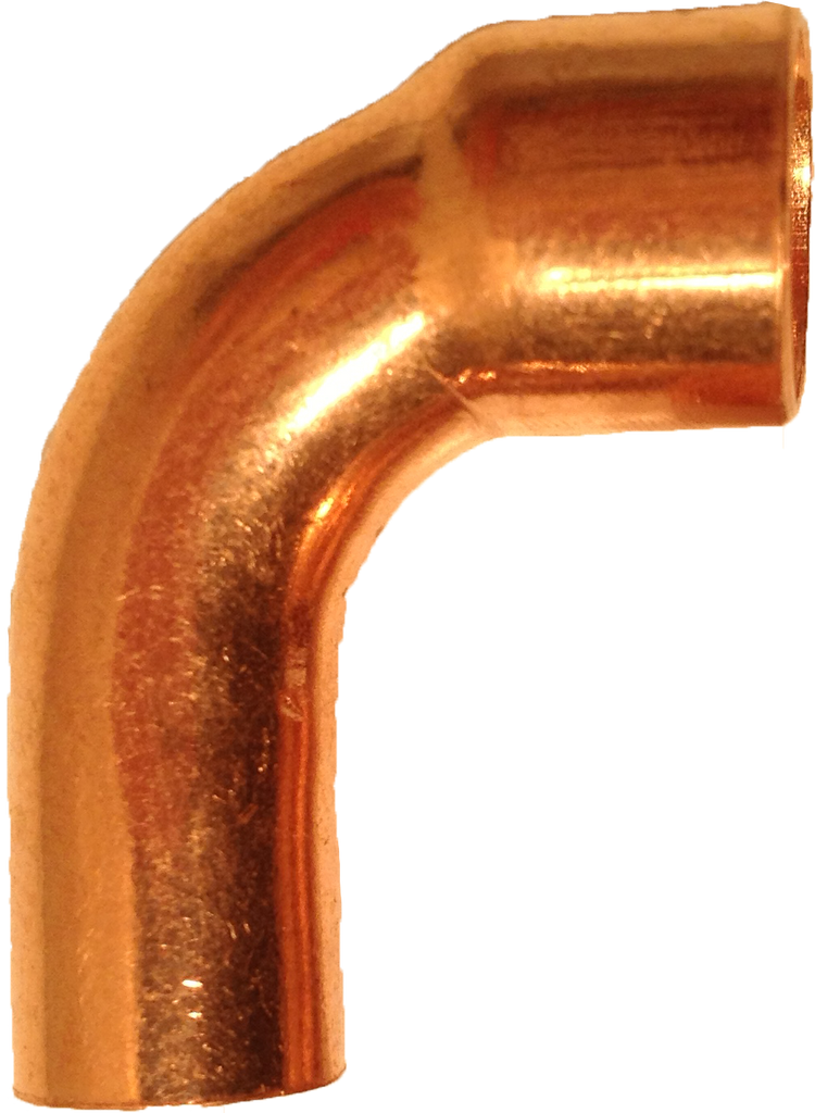 Copper 90 street ell, c x ftg, 3/8