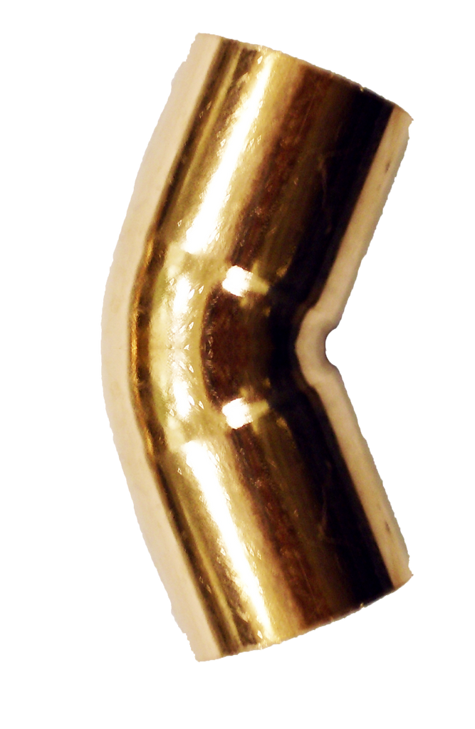 Copper 45 ell, c x c, 1/8 (1/4od)