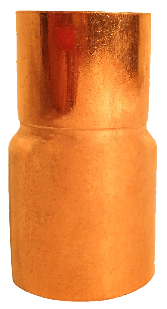 Copper fitting reducer, ftg x c, 5/8 (3/4od) x 1/2 (5/8od)