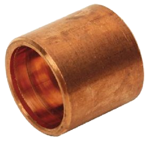 Copper flush bushing, ftg x c, 1/2 (5/8od) x 3/8 (1/2od)