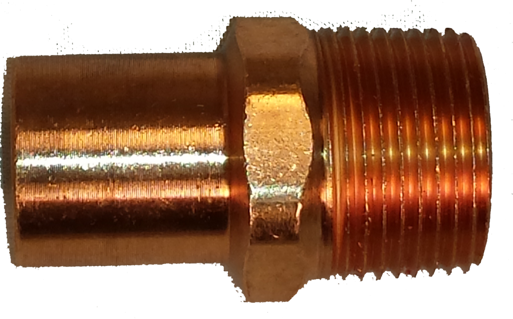 Copper MIP fitting adapter, ftg x mip, 3/4
