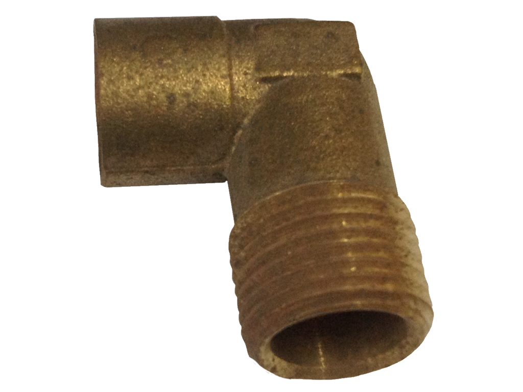 Cast brass sweat 90 ell, c x mip, 1/2