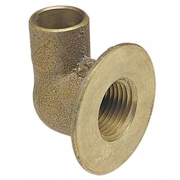 Cast brass sweat 90 ell, c x fip, 1/2 flanged