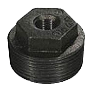 Black hex bushing, 3 x 2