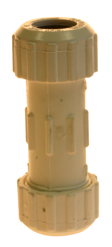 PVC compression coupling 3/4 x 5