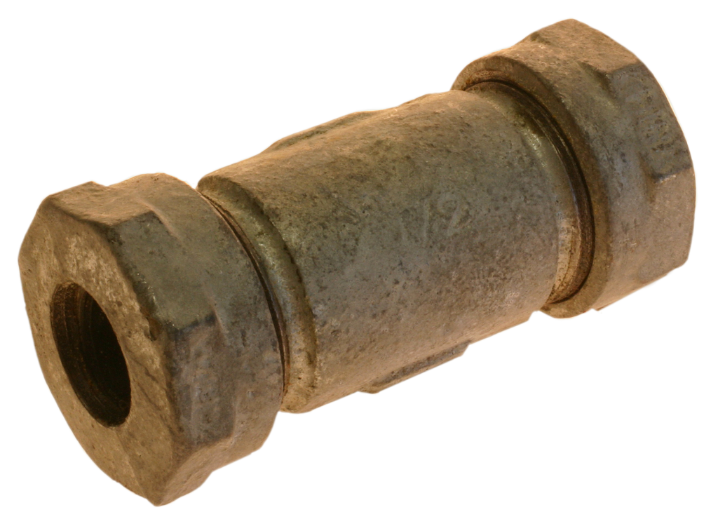 Galv compression coupling 1 x 4 3/8
