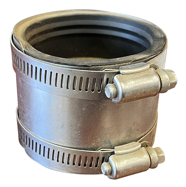 Shielded coupling pvc/ci x tubular 1 1/2