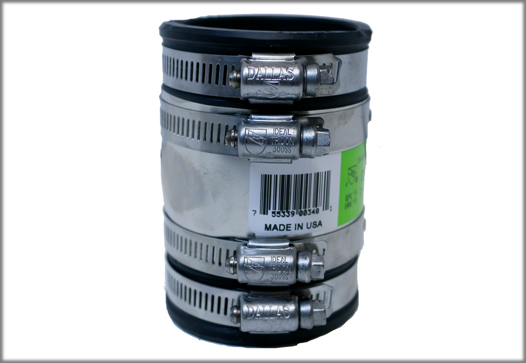 Shielded coupling plastic x plastic 1 1/2 x 1 1/4
