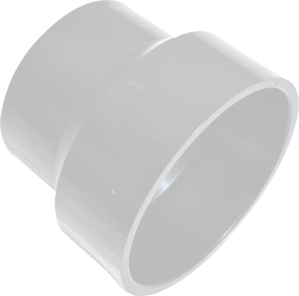 PVCDWV reducing coupling, hub x hub, 4 x 3