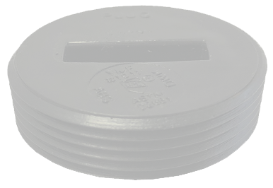 PVCDWV cleanout plug RECESSED, 3