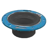 PVCDWV closet flange w/adj metal ring, spigot, 4