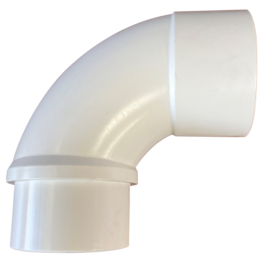 PVC pool fitting, 90 ell, long sweep street s x ftg , 2