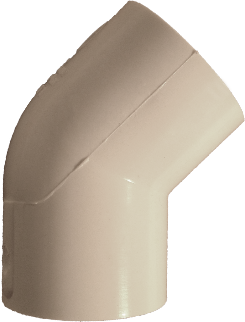 PVC sch 40  45 ell, s x s, 3/4