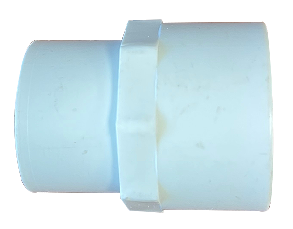 PVC sch 40 reducing coupling, s x s, 3/4 x 1/2