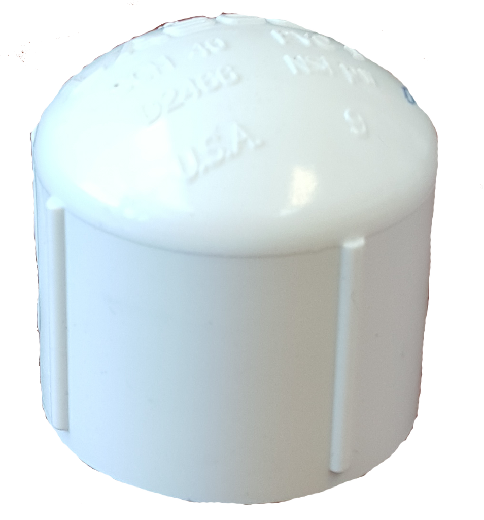 PVC sch 40 cap, threaded, 1 1/2