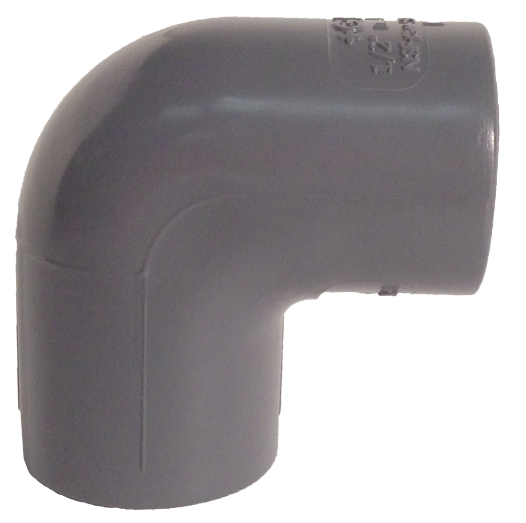 PVC sch 80  90 ell, s x s 3/4