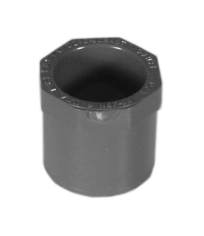 PVC sch 80 bushing, spigot x s, 1 x 1/2