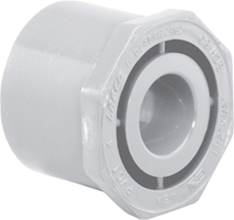 CPVC sch 80, bushing, s x s, 2 1/2 x 2