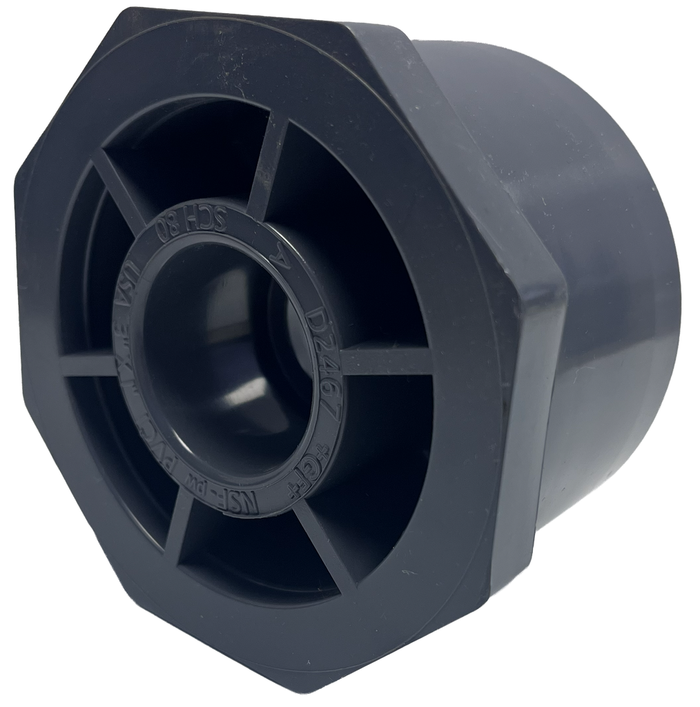 PVC sch 80 bushing, spigot x s, 3 x 1