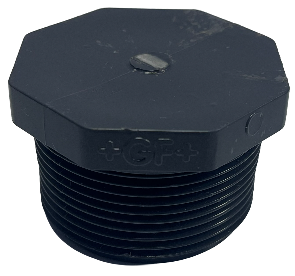 PVC sch 80 plug, threaded, 1 1/2