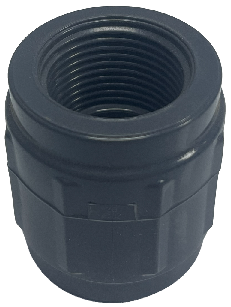 PVC sch 80 coupling, threaded, 3/4