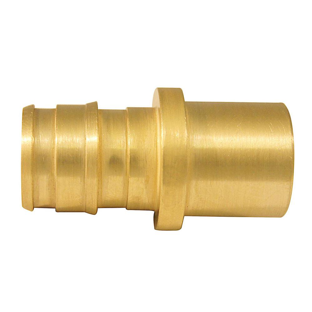 Expansion pex, brass male sweat adapter, 1/2 barb x sweat