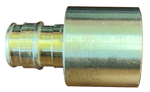 Expansion pex, brass female reducing sweat adapter, 1/2barb x 3/4sweat