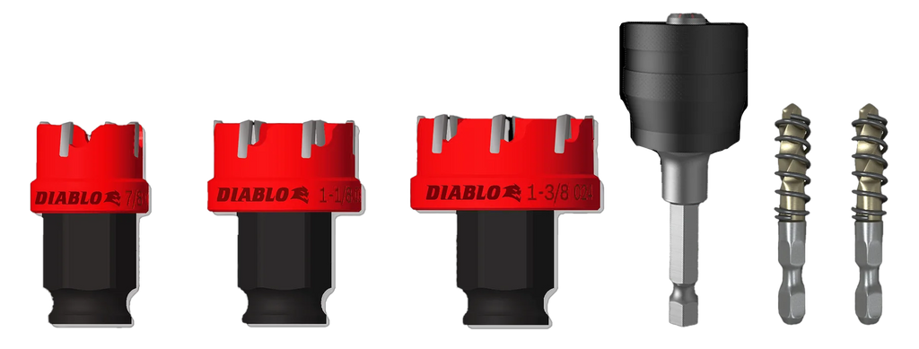 Steel Demon™ carbide teeth hole cutter set (6-Pieces)