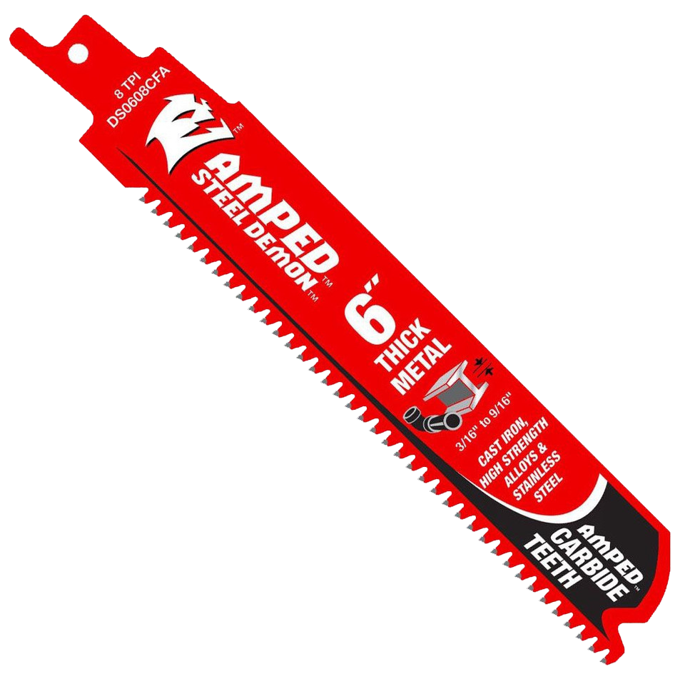 Diablo Amped carbide blade for thick metal cutting 6 8-14teeth per inch - 3pk