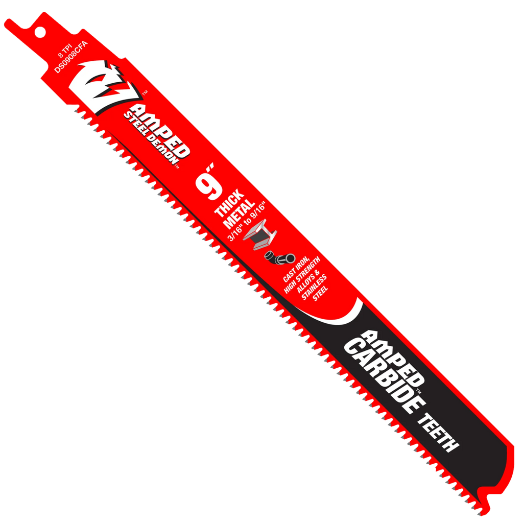 Steel Demon Amped™ carbide blades for thick metal cutting 9 (3-pk)