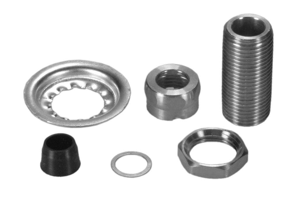 Fisher nipple w/locknut, washer, slip joint kit, 1/2 x 1 3/4 (2200-0000)