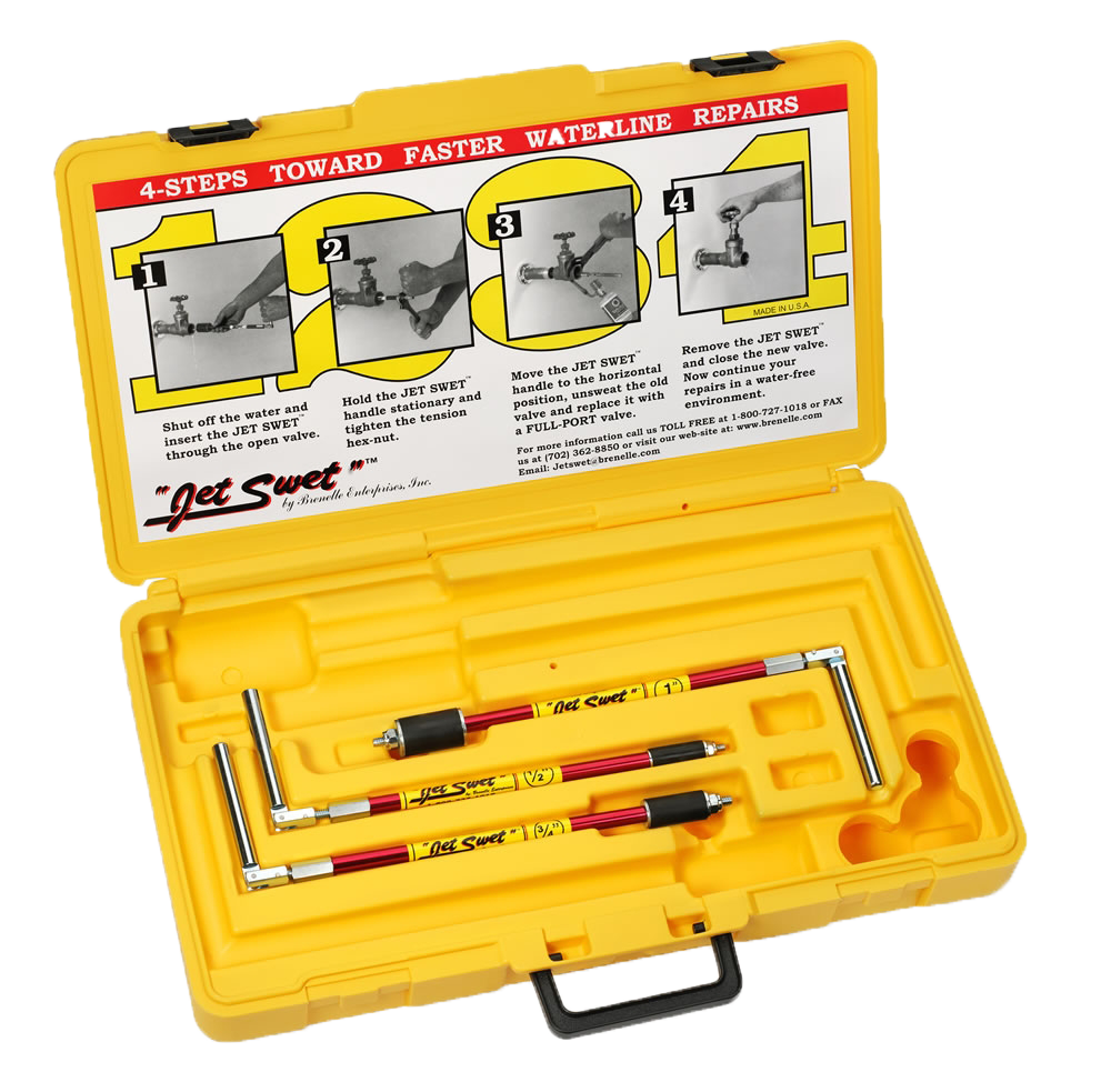 Jet Sweat kit full w/case sizes 1/2 - 1 w/carrying case (#2100)