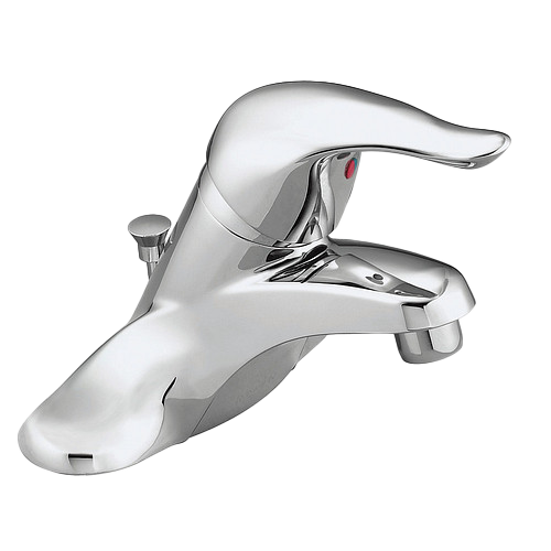 Lavatory faucet single lever w/popup chrome, Moen Chateau