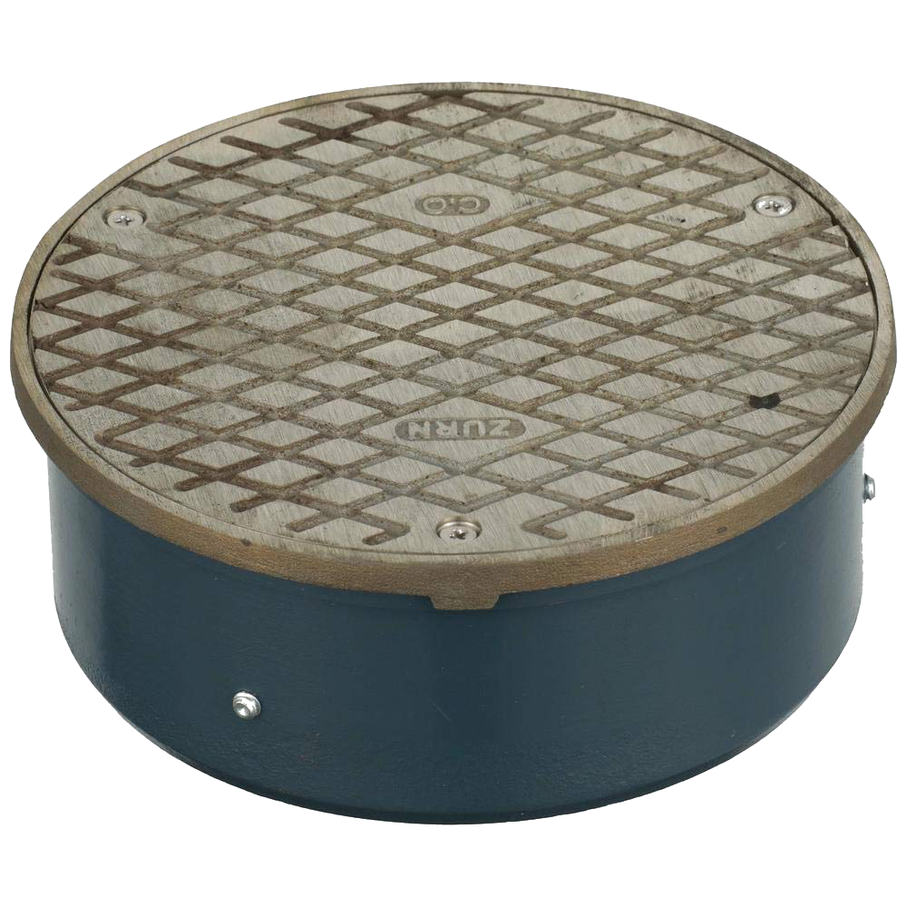 Cleanout cover 4, bronze body, flush floor, 3set, w/screw mount (C02521-4 )