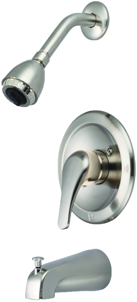 Tub/Shower pressure balance single lever handle trim and valve Olympia Chrome (20918 & 20961)