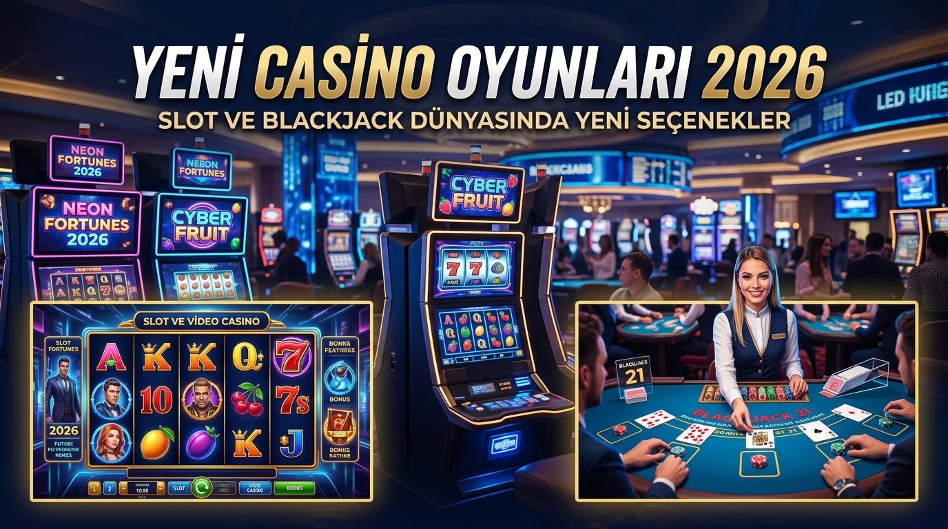 Yeni Casino Oyunları 2026: Slot ve Blackjack Dünyasında Yeni Seçenekler