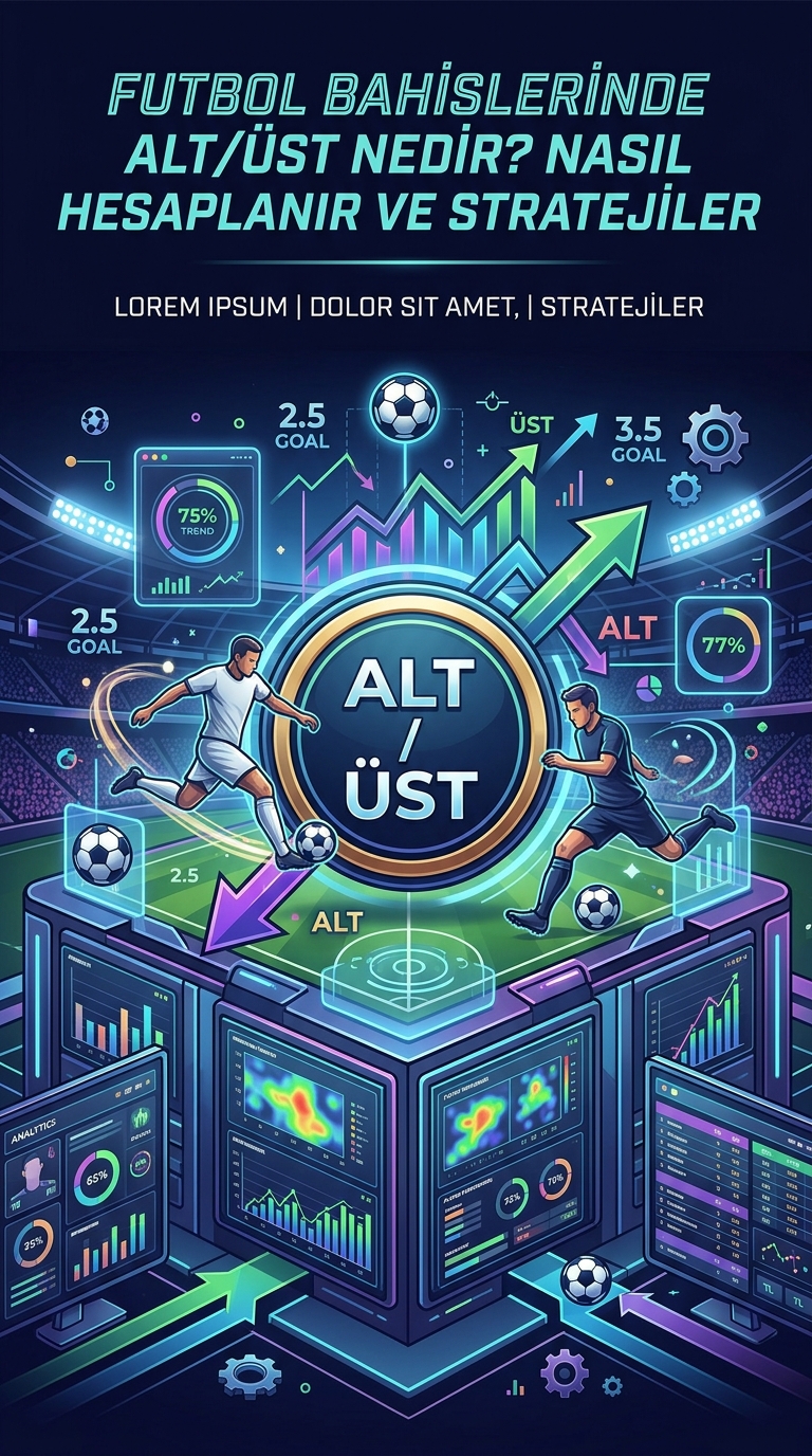 Futbol Bahislerinde Alt Üst Nedir? Nasıl Hesaplanır ve Stratejiler