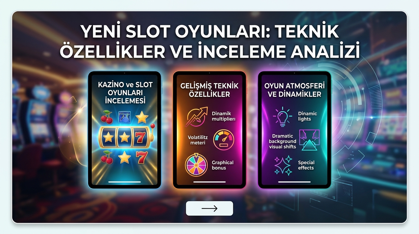 Yeni Slot Oyunları: Teknik Özellikler ve İnceleme Analizi