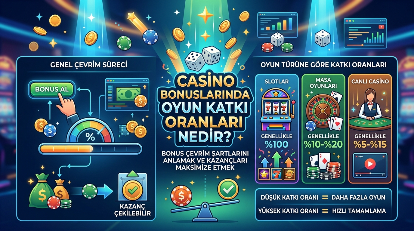 Casino Bonuslarında Oyun Katkı Oranları Nedir?