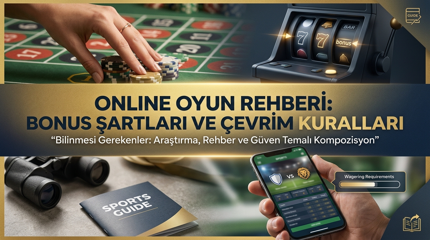Online Oyun Rehberi: Bonus Şartları ve Çevrim Kuralları Hakkında Bilmeniz Gerekenler