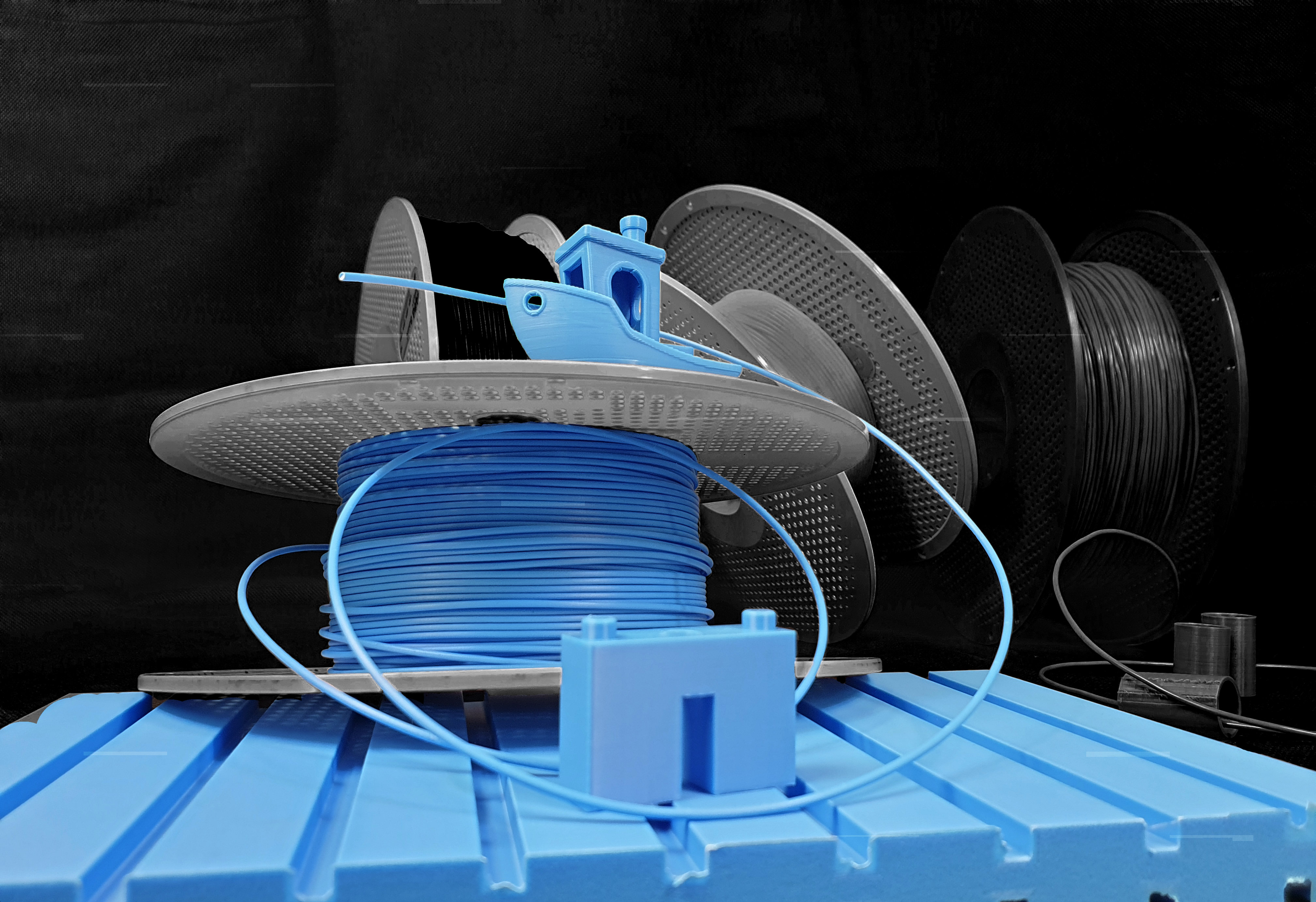 Detaillierte Ansicht eines FDM-gedruckten Modells