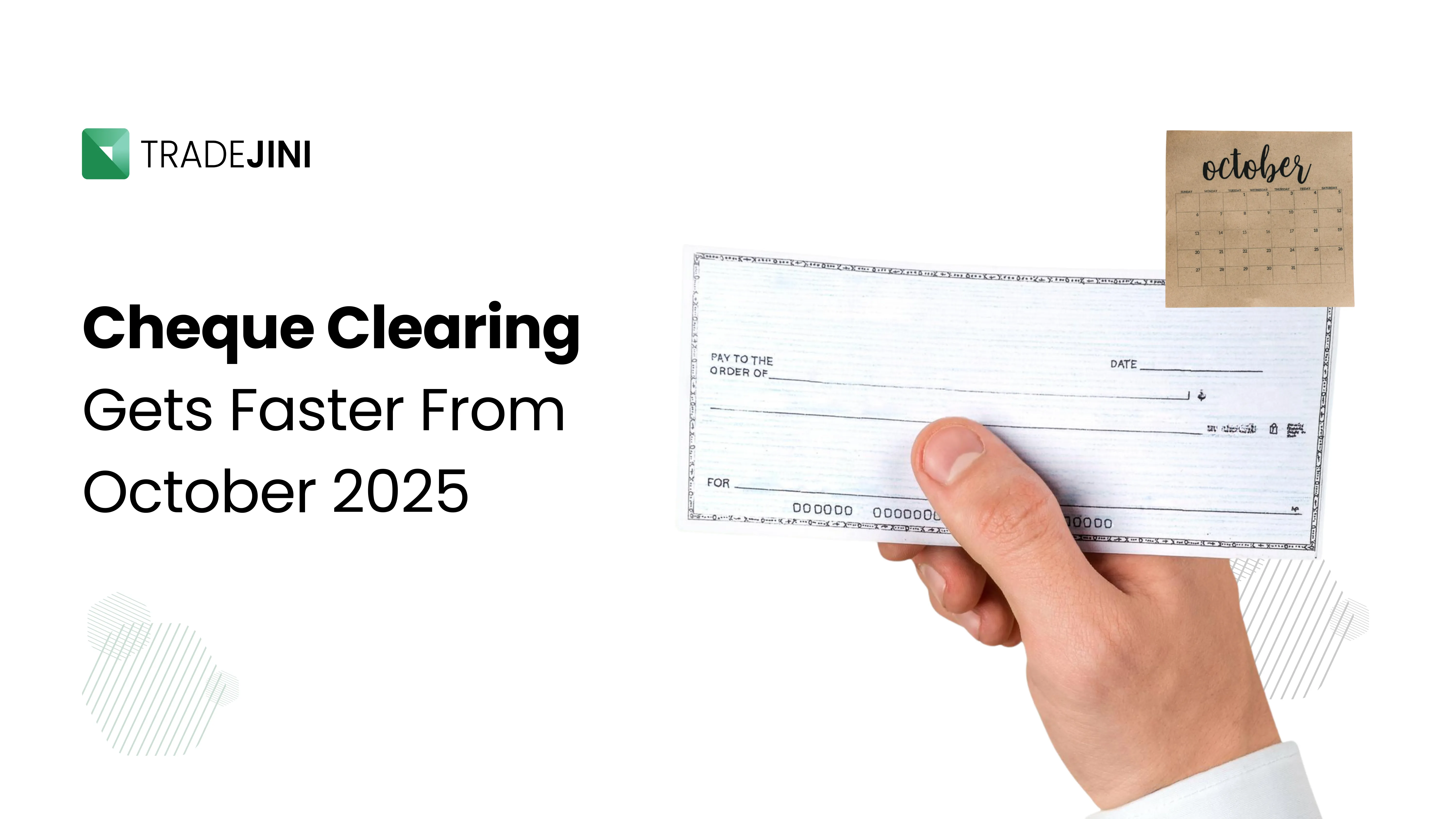 Cheque Clearing Gets Faster from October 2025