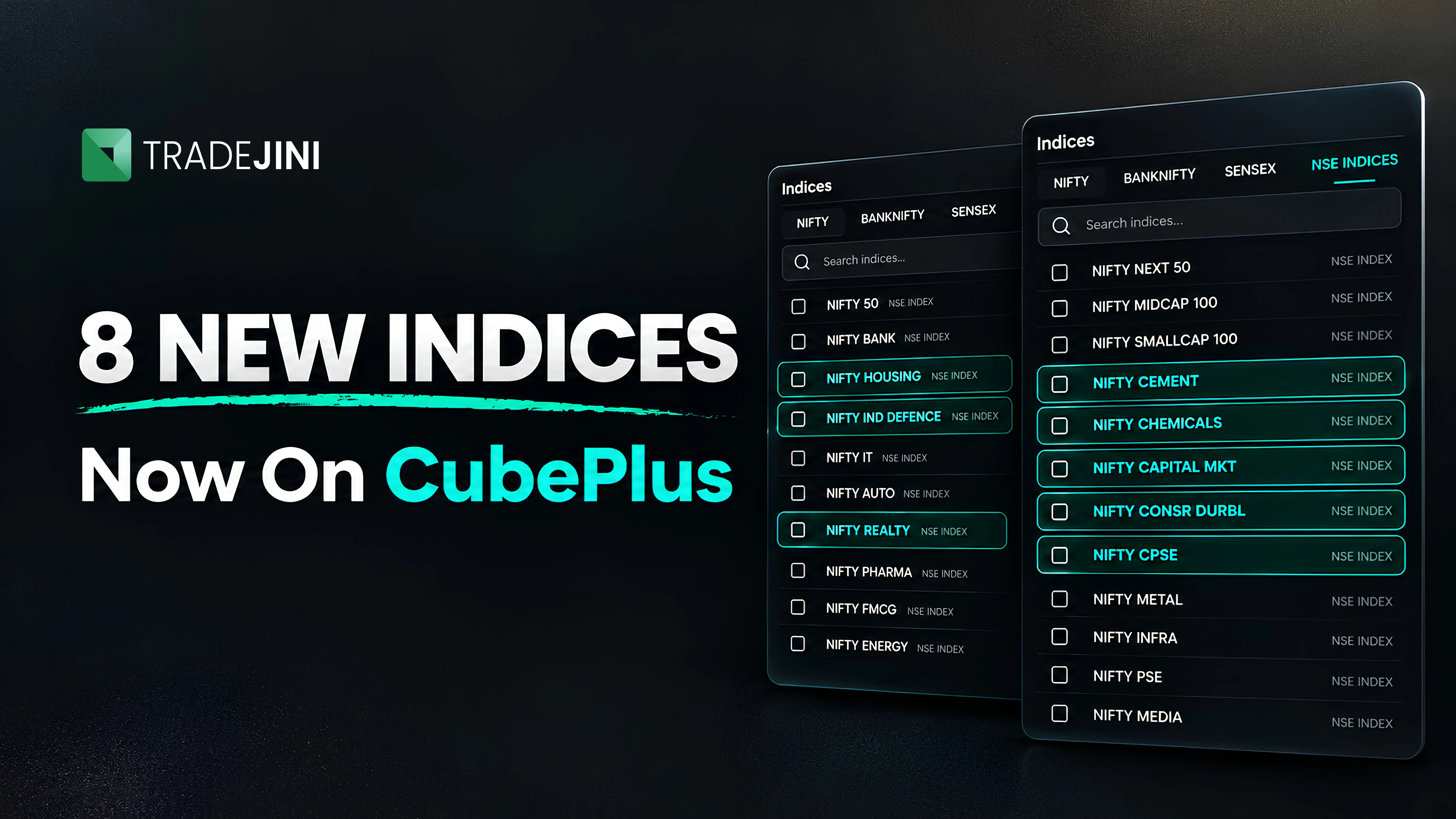 8 New Indices Are Now Available on CubePlus