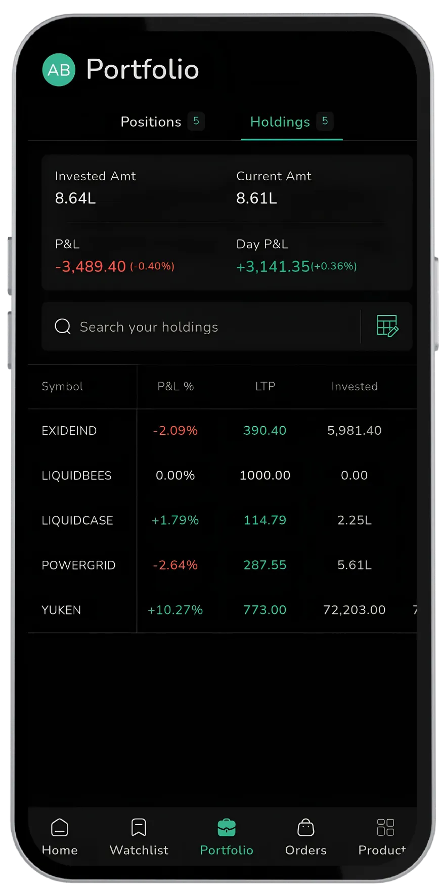 A Smarter “My Holdings” Section on the CubePlus Mobile App